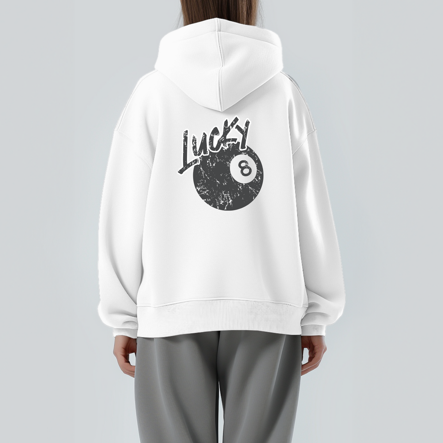 Lucky 8 Ball Hoodie - Off White