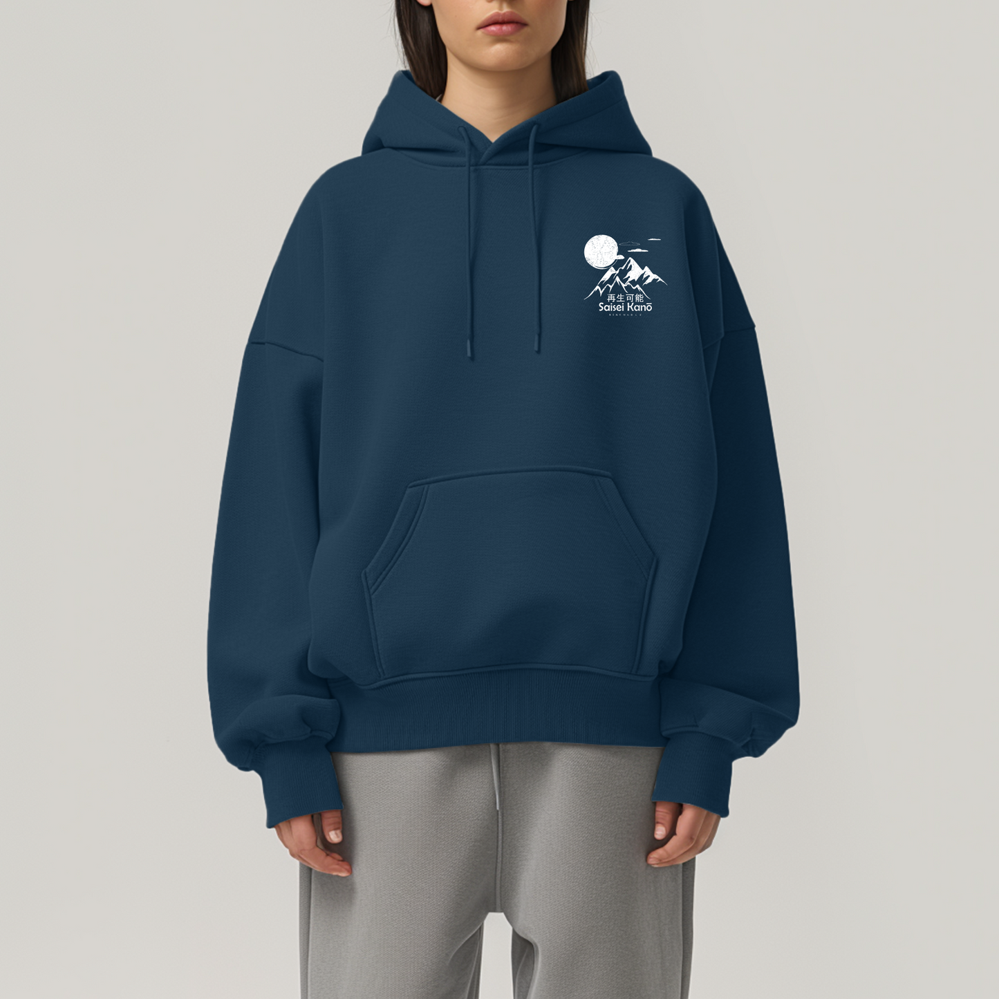 Lucky Cat Hoodie - Navy