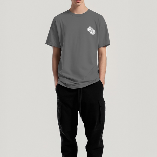 Poker Card T-Shirt - Charcoal