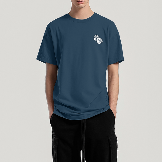 Poker Card T-Shirt - Navy