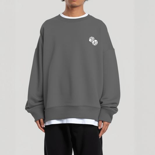 Poker Card Sweatshirt - Charcoal