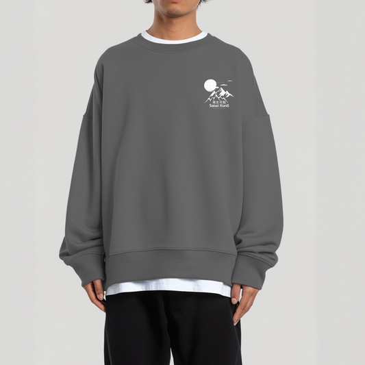 Lucky Cat Sweatshirt - Charcoal