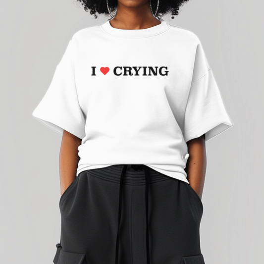 I Love Crying T-Shirt - Off White