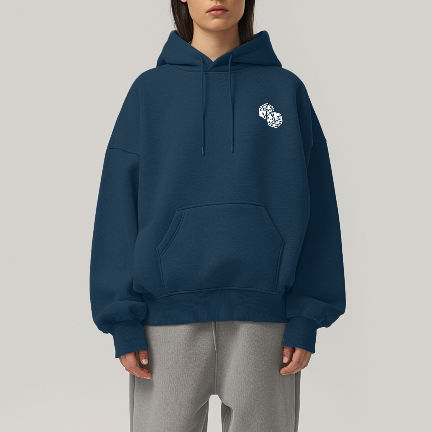 Poker Card Hoodie - Navy