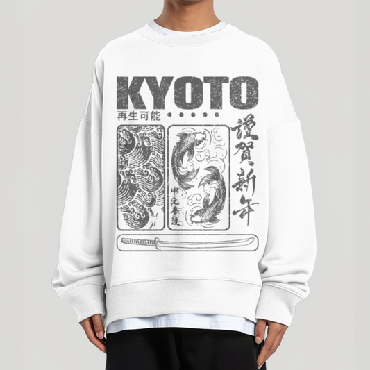 Kyoto Carp Sweatshirt - Off White