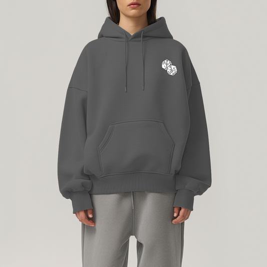 Poker Card Hoodie - Charcoal